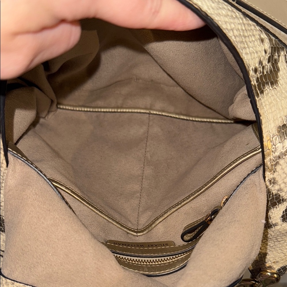 Stuart Weitzman Coquette Python Pattern Leather P… - image 6